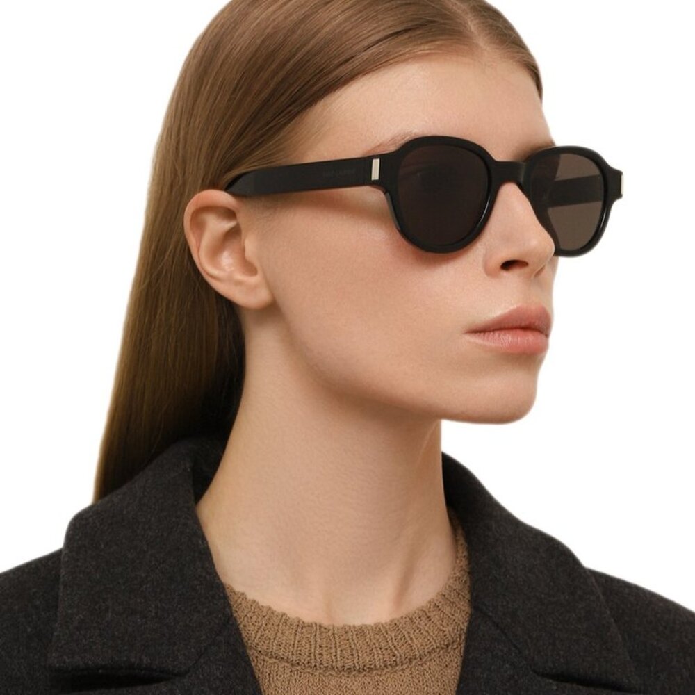 NEW SAINT LAURENT SL 546 001 BLACK GREY UNISEX SUNGLASSES SAINT LAURENT SL546